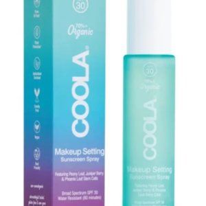 New Coola Makeup Setting Spray Organic Sunscreen SPF 30